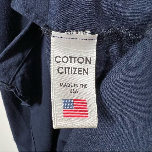 Cotton Citizen Mens Size Small Blue Presley Button Down Slub Cotton Jersey Shirt - Picture 7 of 10